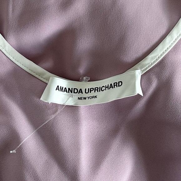 AMANDA UPRICHARD Sarai Layered Ruffle Sleeveless Mini Dress in Lavender Pink-S - Picture 9 of 9